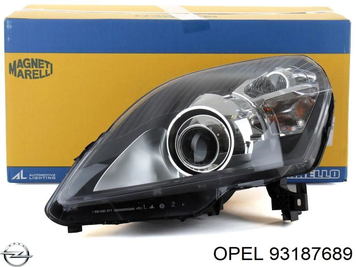 93187689 Opel фара правая
