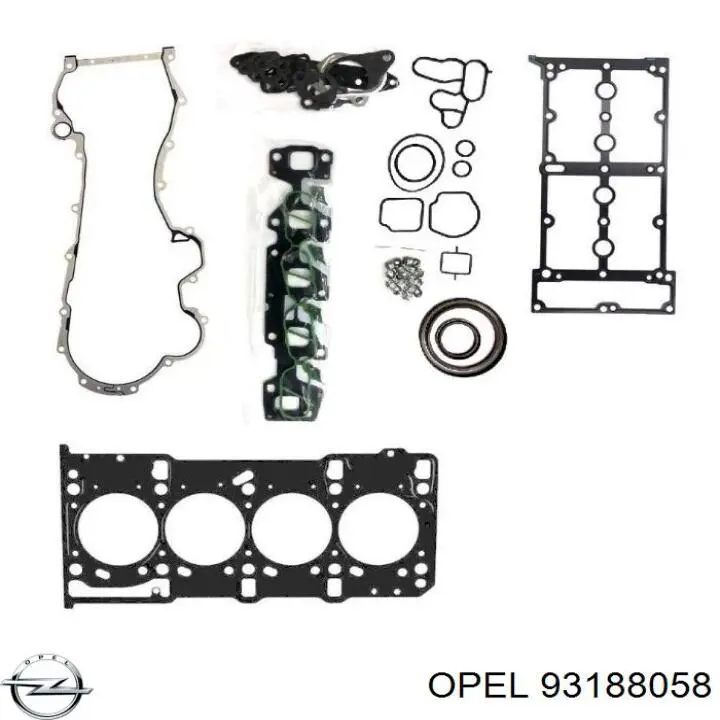 1606458 Opel комплект прокладок двигателя верхний