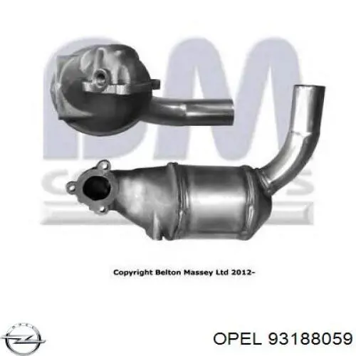 Купить 5858436 Opel Преобразователь отработавших газов