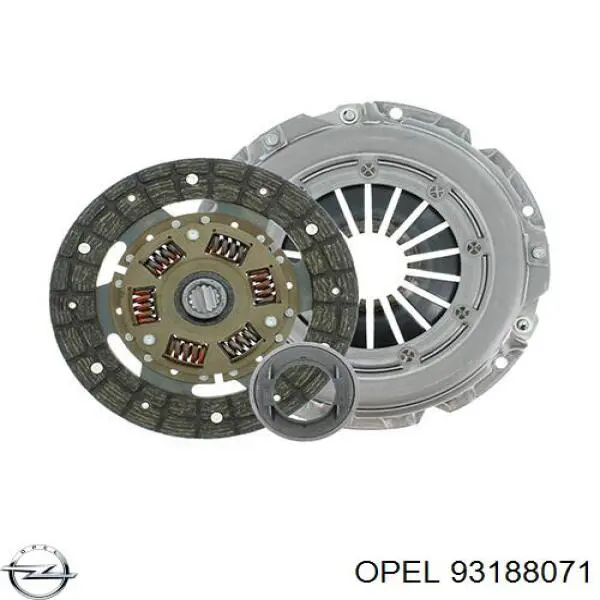 Купить 93188071 Opel Комплект сцепления (диск, корзина, подшипник)