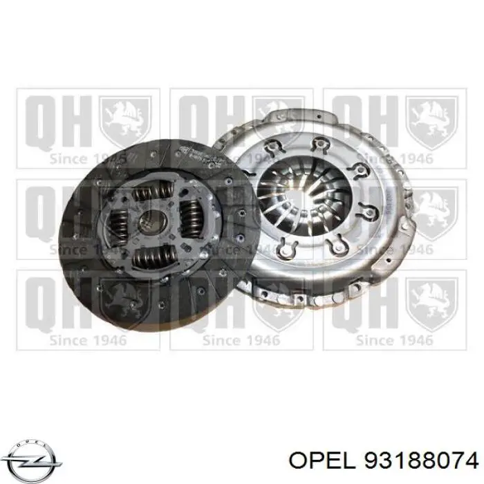 Купить 93188074 Opel Комплект сцепления (диск, корзина, подшипник)