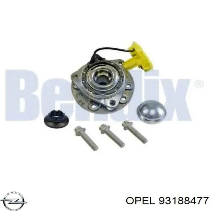 Ступицы передних колес Opel 93188477 цена, от 76.10 USD