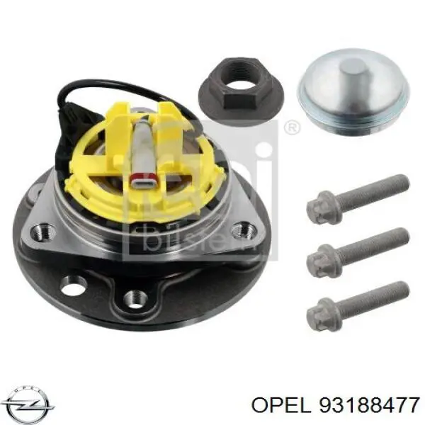 Купить 93188477 Opel Ступица переднего колеса