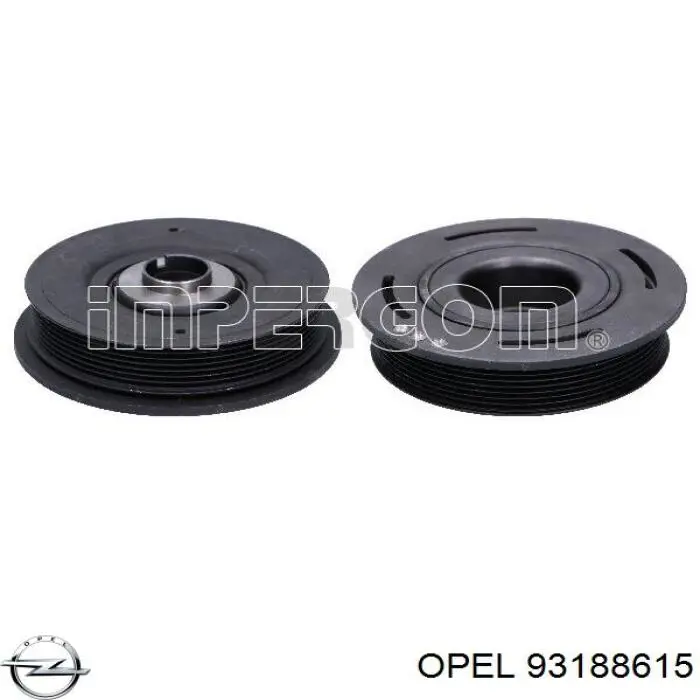 Демпфер коленвала Opel 93188615