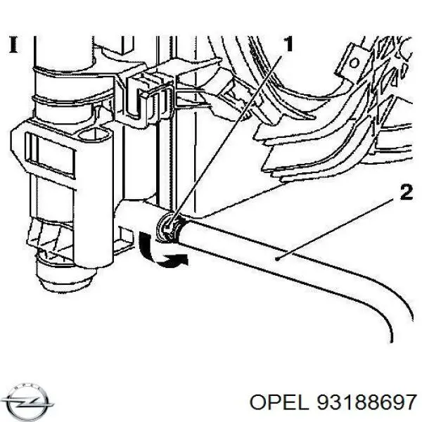 93188697 Opel Разъем (фишка) датчика ABS