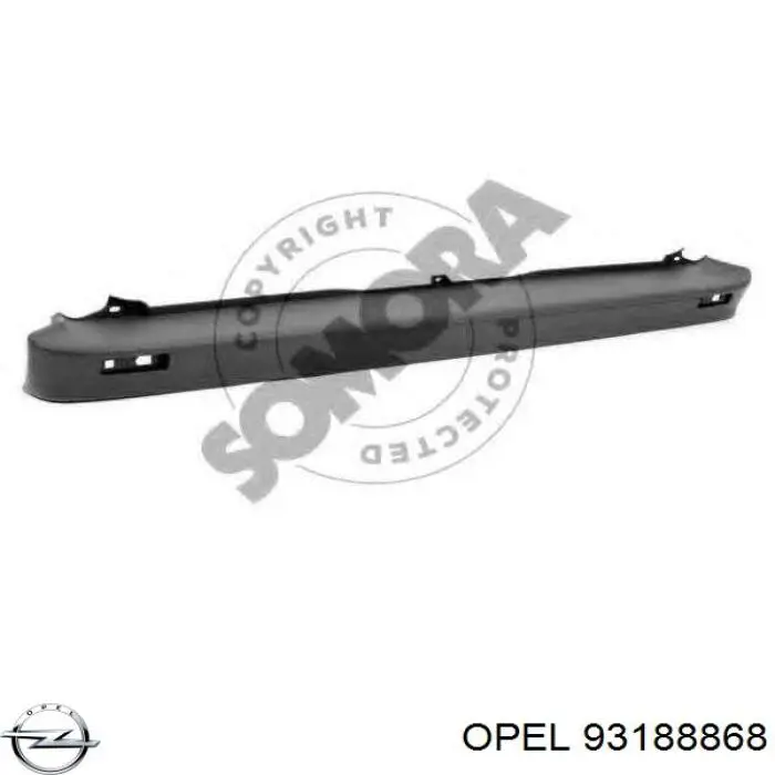 Купить 6026961 Polcar Бампер задний, центральная часть