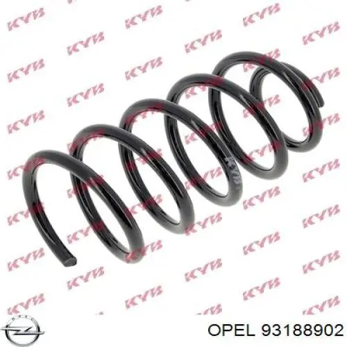 93188902 Opel Пружина подвески задняя