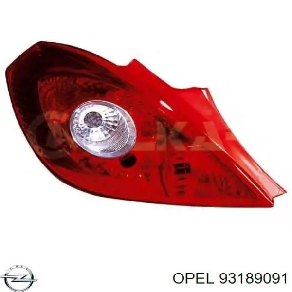 Купить 93189091 Opel Задняя правая фара