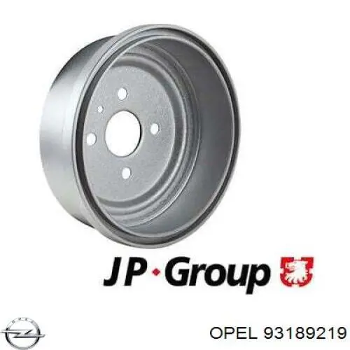 Купить 93189219 Opel Тормозной барабан