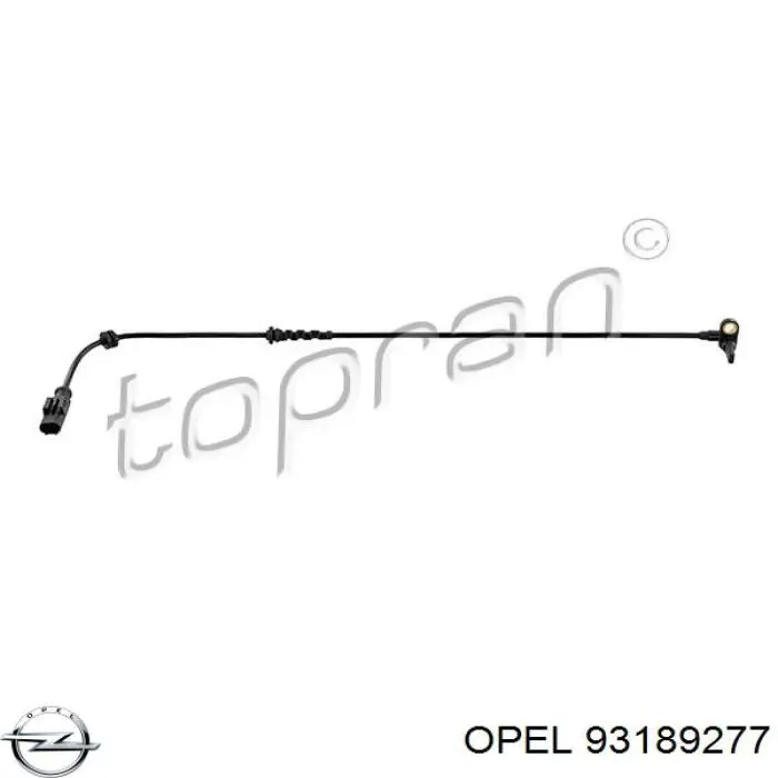 Купить 93189277 Opel Датчик АБС задний
