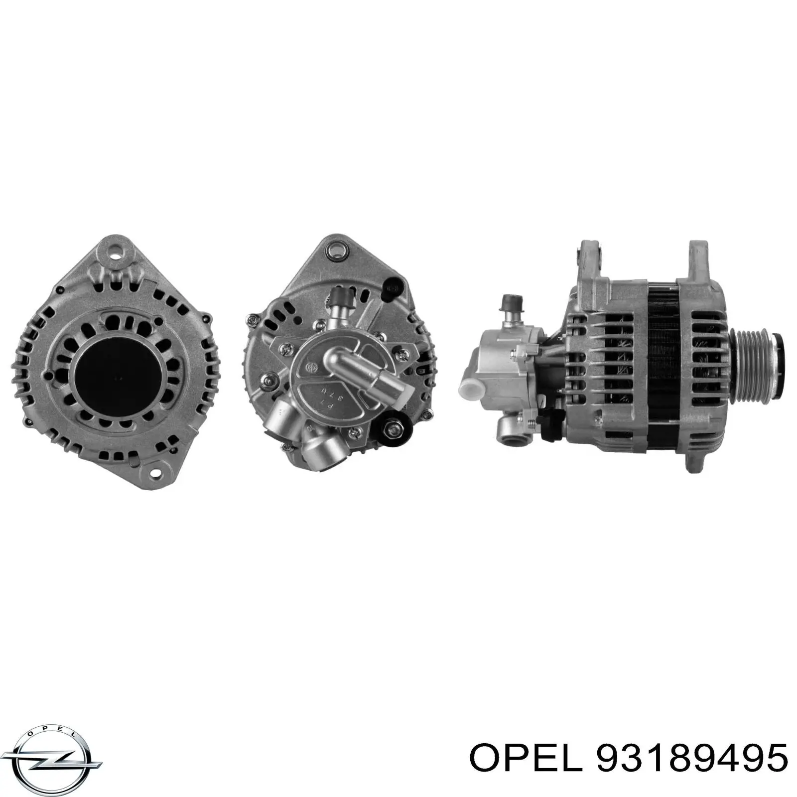 Генератор 93189495 Opel