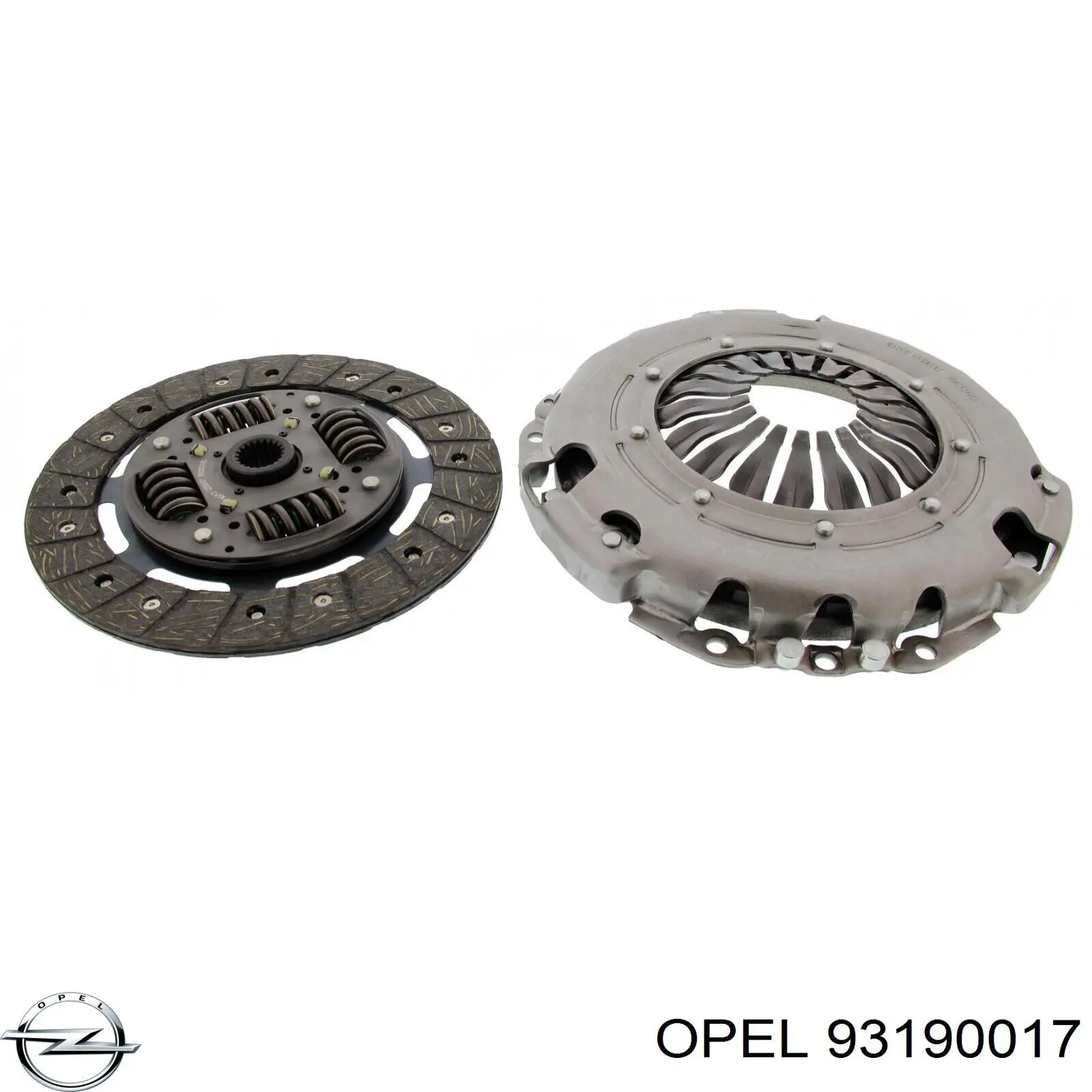 Купить 93190017 Opel Комплект сцепления (диск, корзина, подшипник)