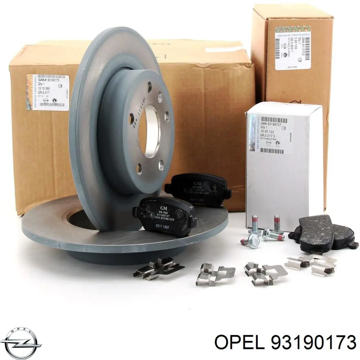 93190173 Opel диск тормозной задний