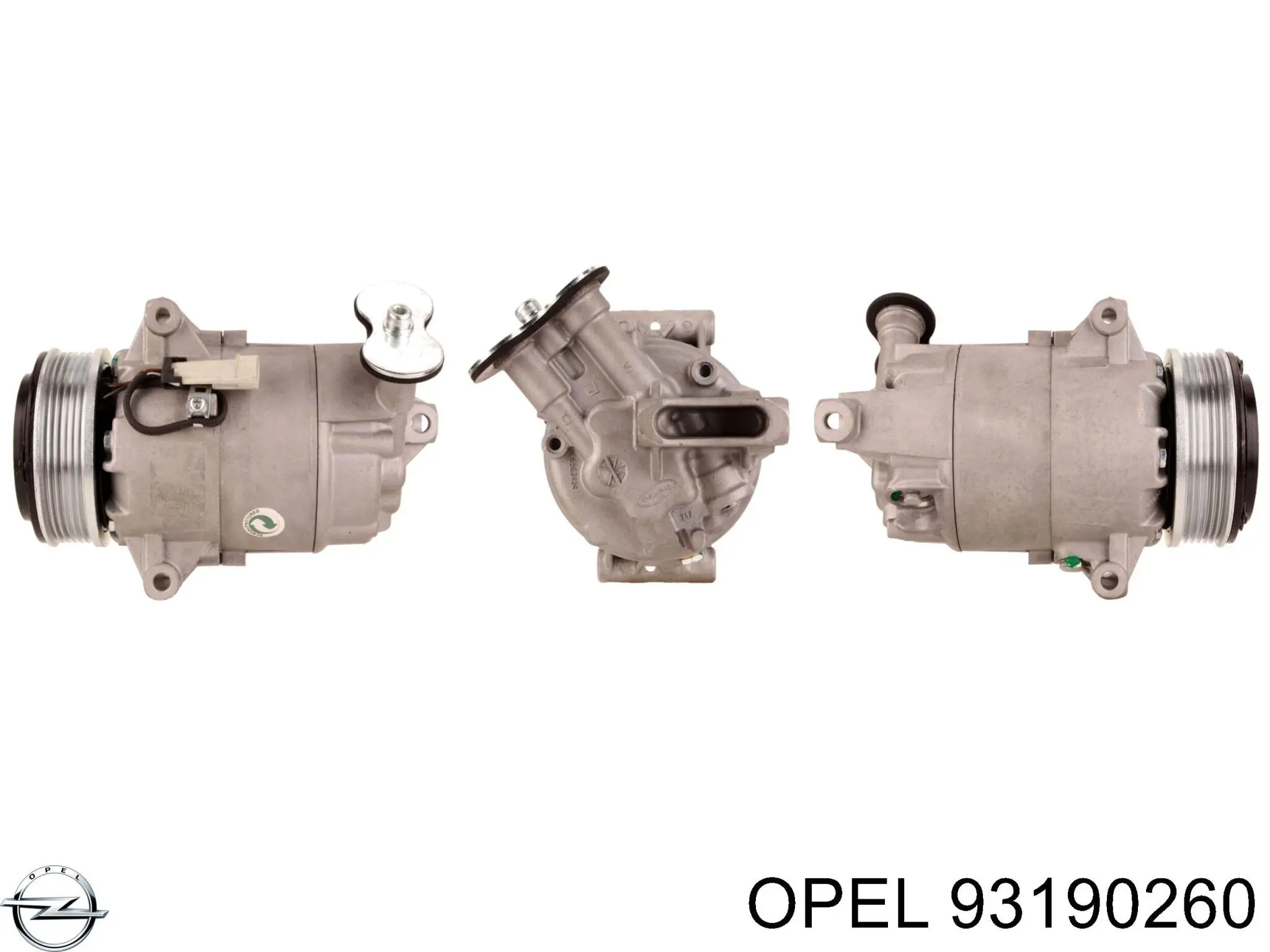 Компрессор кондиционера 93190260 Opel