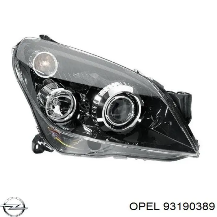 Правая фара 93178644 Opel