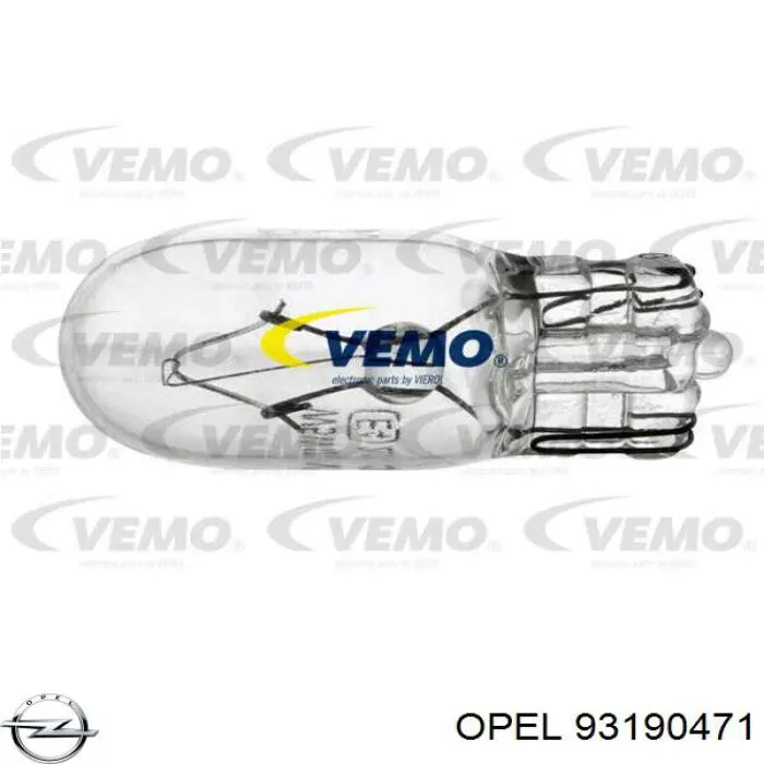 93190471 Opel лампочка плафона освещения салона/кабины