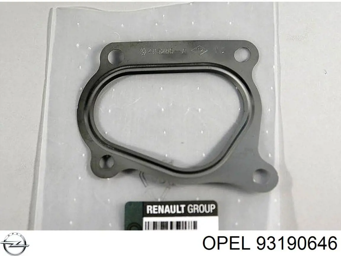 Патрубок турбины выхлопных газов Opel 93190646