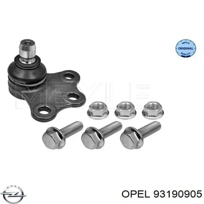Нижняя левая шаровая опора Opel 93190905 цена, от 12.27 USD