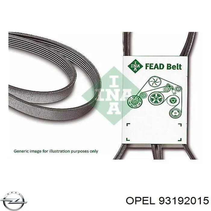 Клиновый ремень Opel 93192015 цена, от 12.65 USD