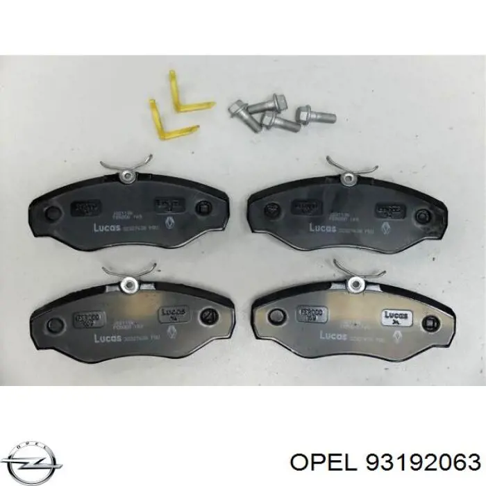 Колодки Opel 93192063 цена, от 18.42 USD