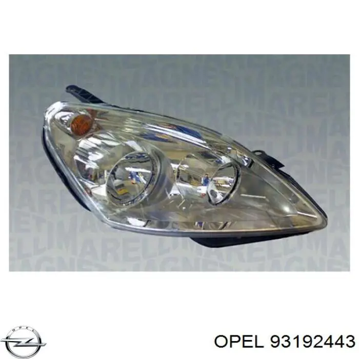 Фара левая Opel 93192443 цена, от 173.44 USD