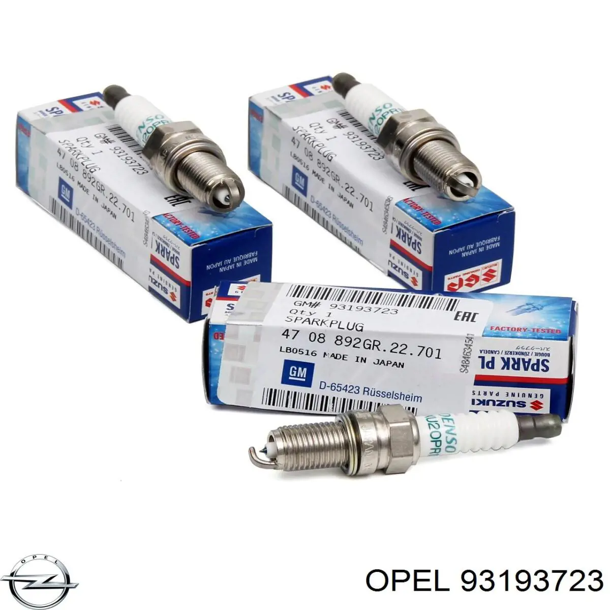 93193723 Opel Свечи зажигания
