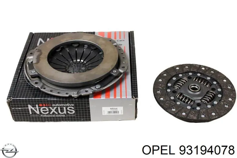 93194078 Opel kit de embraiagem (3 peças)