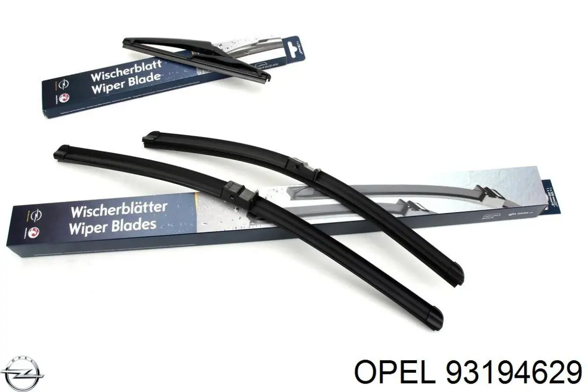 93194629 Opel щетка-дворник лобового стекла, комплект из 2 шт.