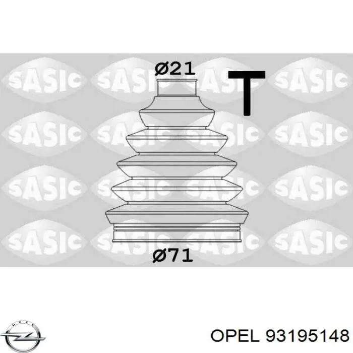 93195148 Opel bota de proteção externa de junta homocinética do semieixo dianteiro