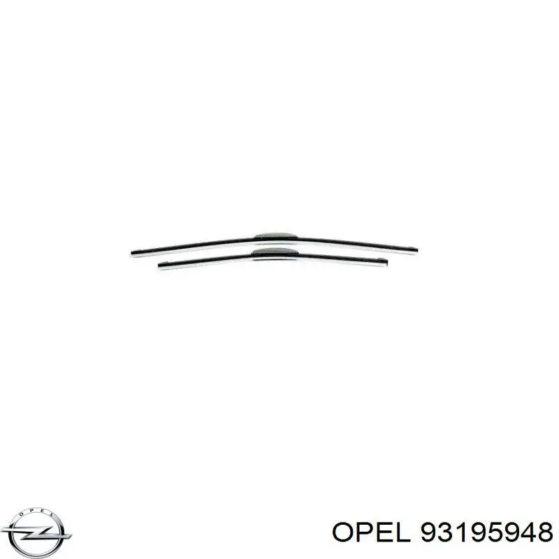 Дворник задний 93195948 Opel