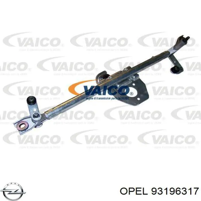 Трапеция дворников 93196317 Opel