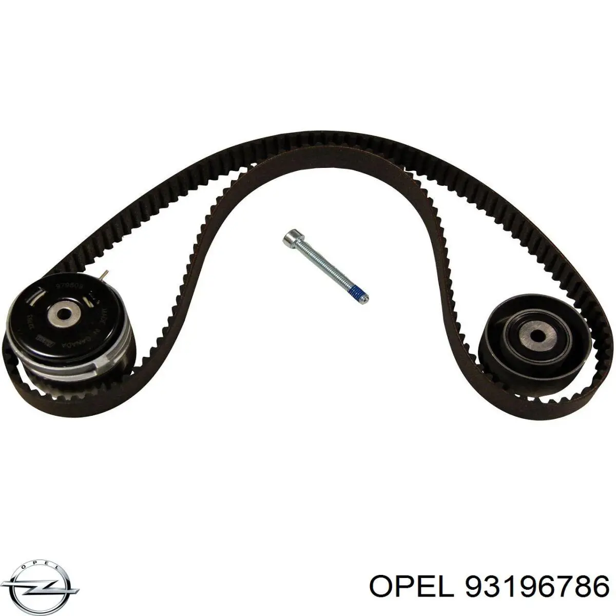 93196786 Opel Комплект ремня ГРМ