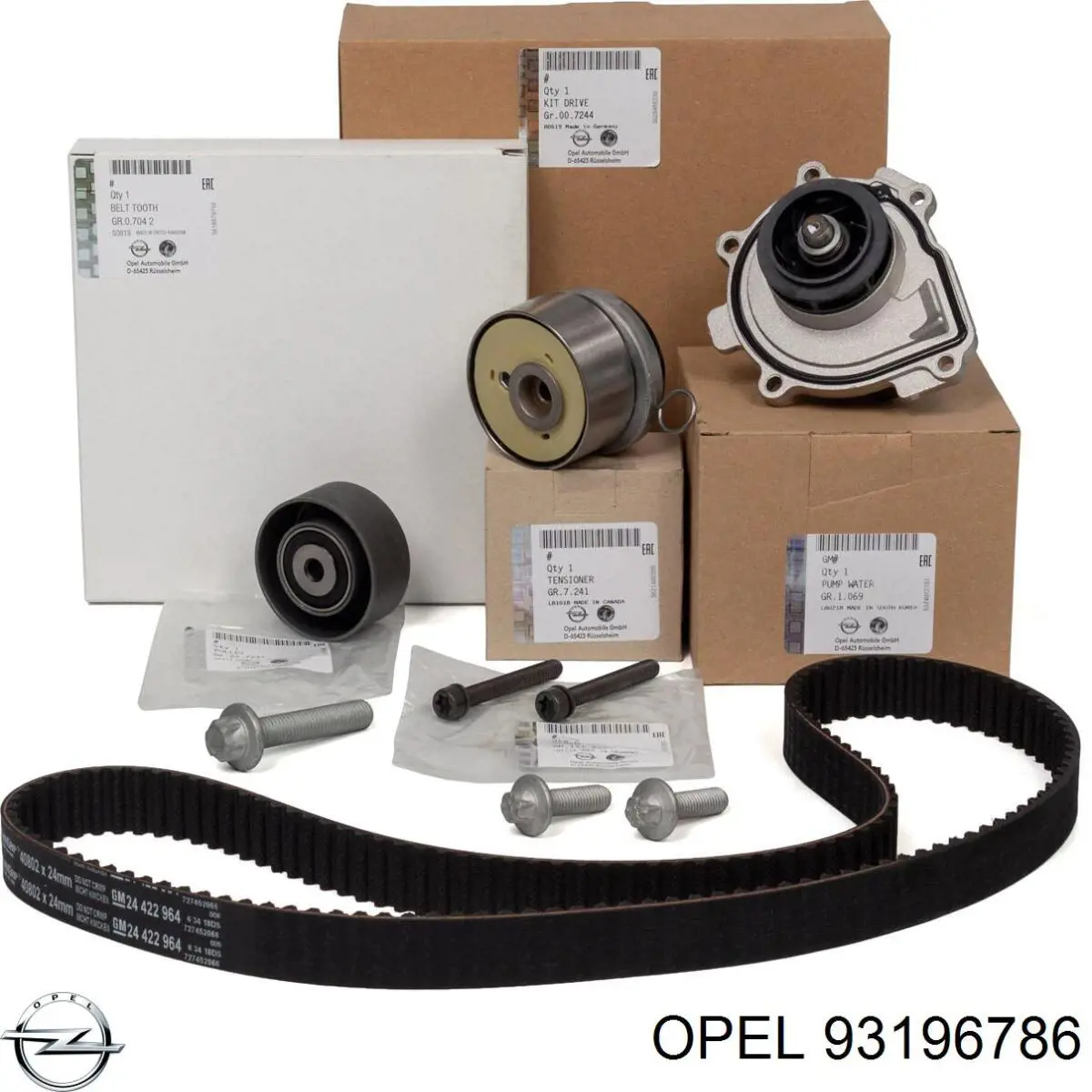 ГРМ ремни, комплект Opel 93196786 цена, от 160.63 USD
