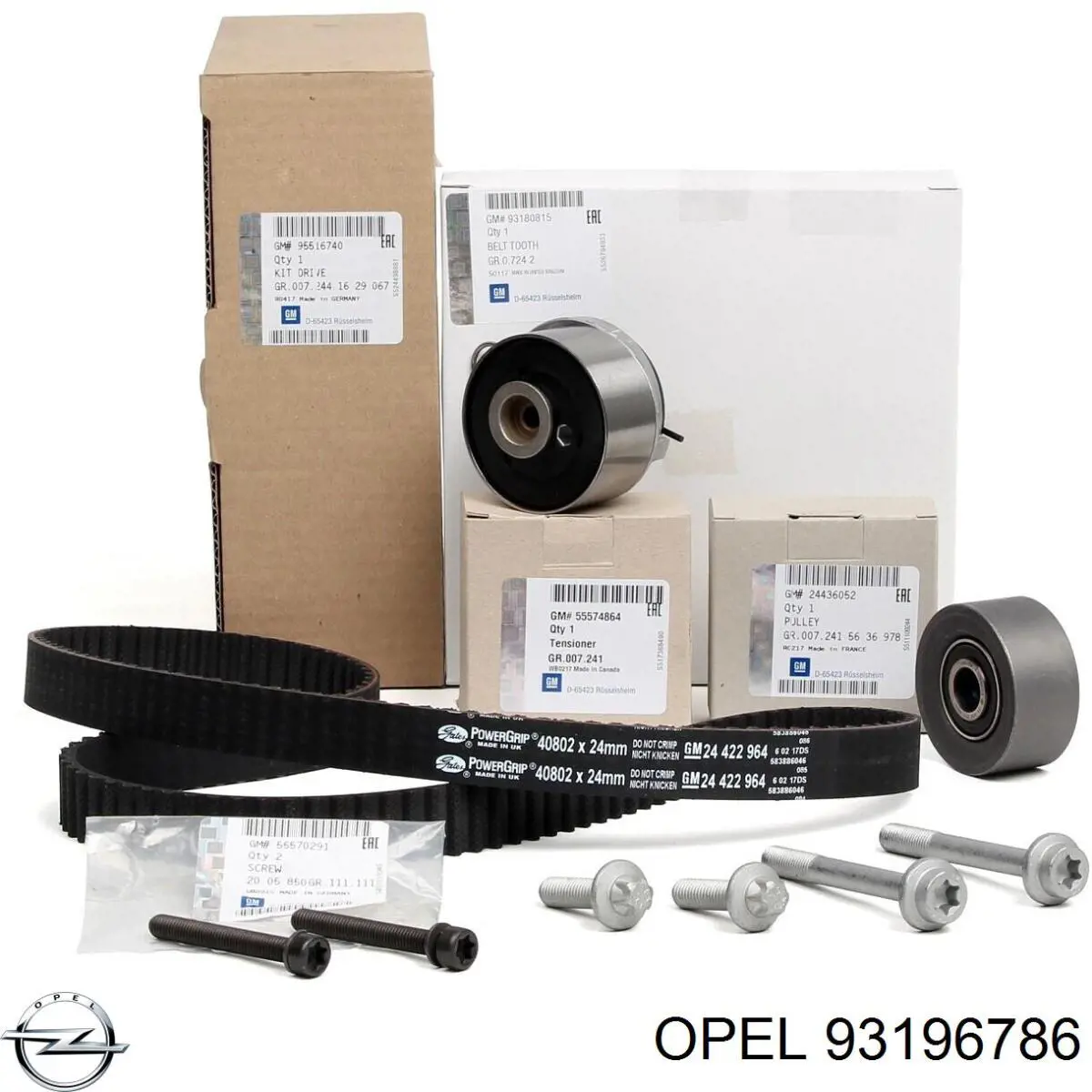 Купить 93196786 Opel Комплект ГРМ