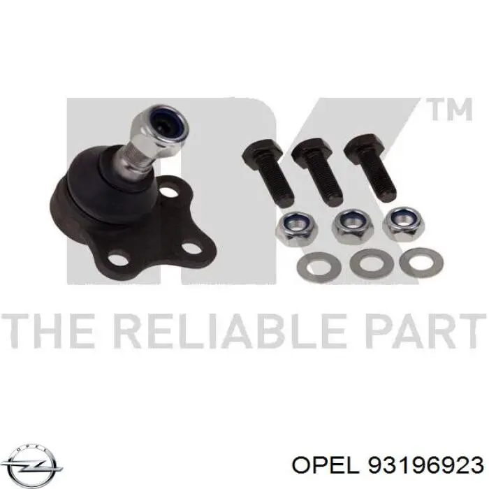 Шаровая опора, нижняя Opel 93196923 цена, от 9.98 USD