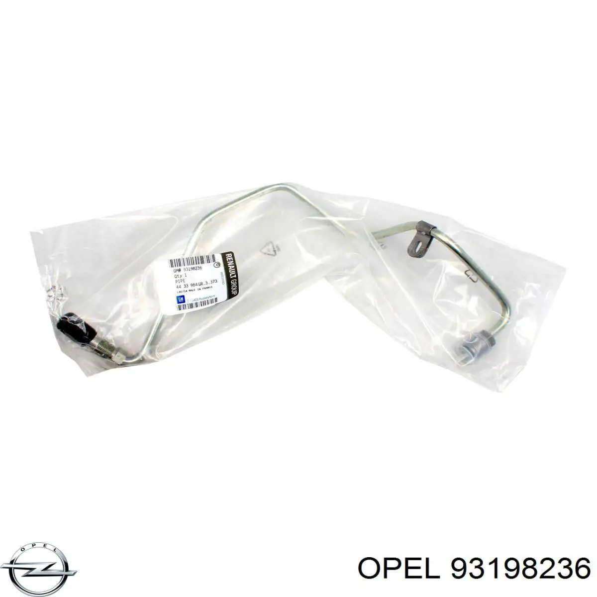 93198236 Opel tubo (mangueira de fornecimento de óleo de turbina)