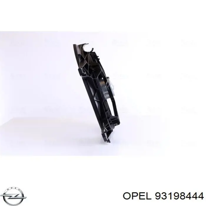 Купить 93198444 Opel Электровентилятор охлаждения в сборе (мотор+крыльчатка) левый