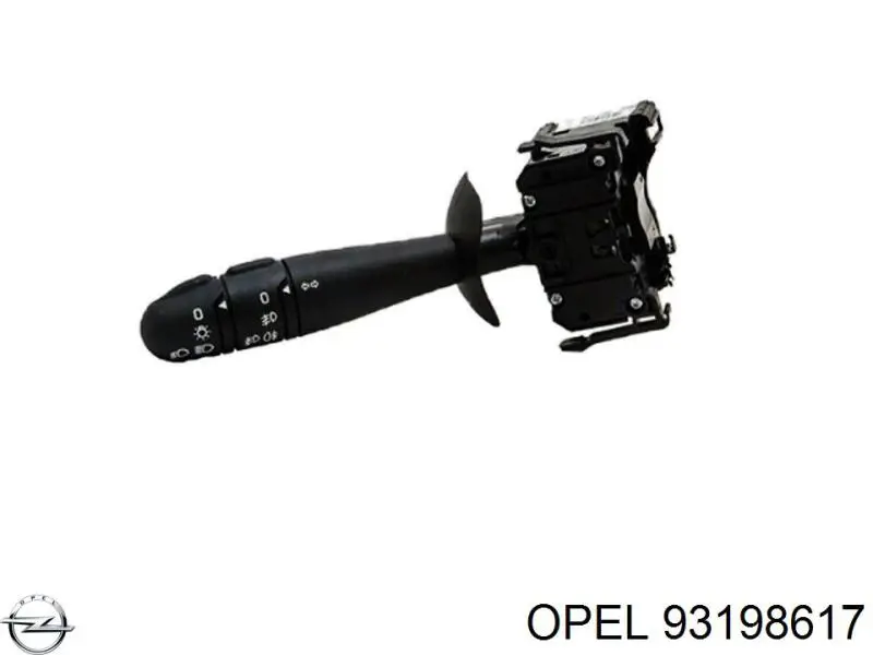 93198617 Opel comutador esquerdo instalado na coluna da direção