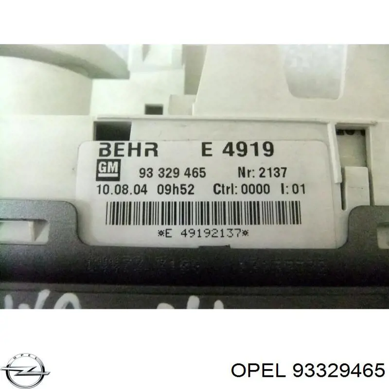  Opel 93329465