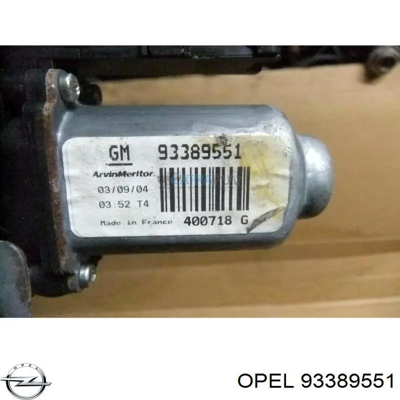 Купить 93389551 Opel Мотор стеклоподъемника двери передней левой