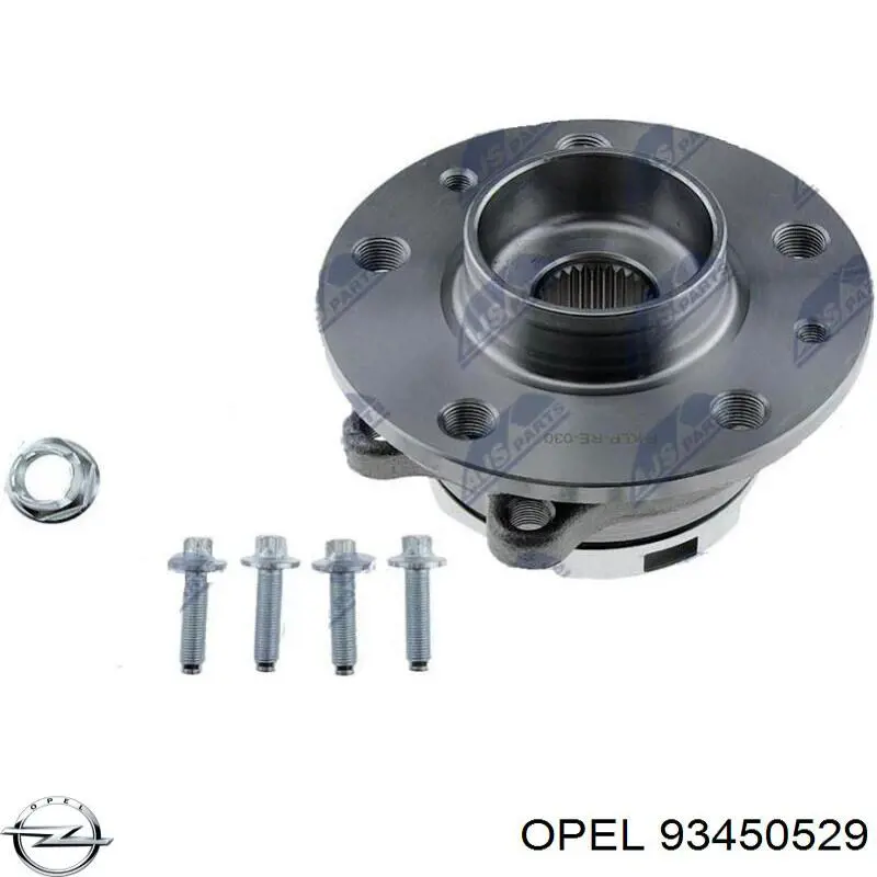Купить 93450529 Opel Ступица переднего колеса