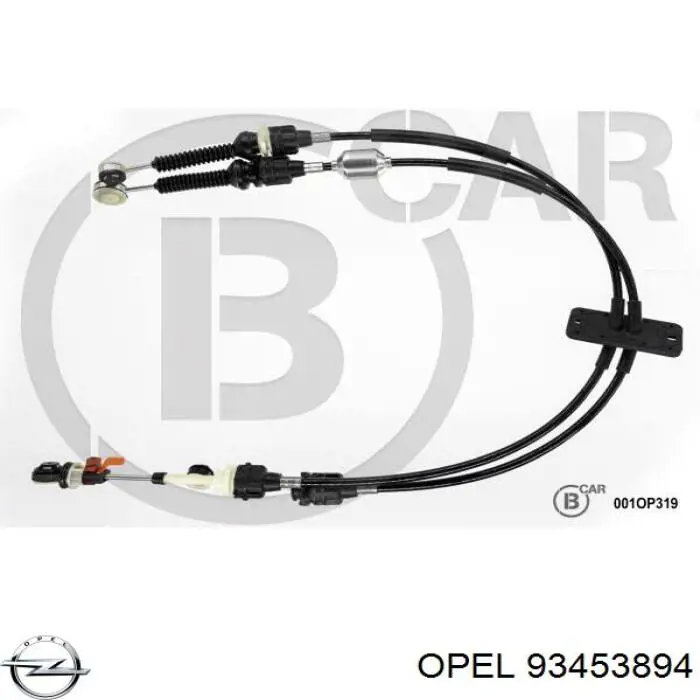 93453894 Opel cabo de mudança duplo