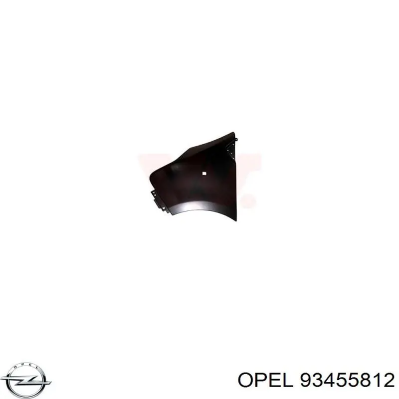 Крыло переднее левое Opel 93455812 цена, от 76.21 USD