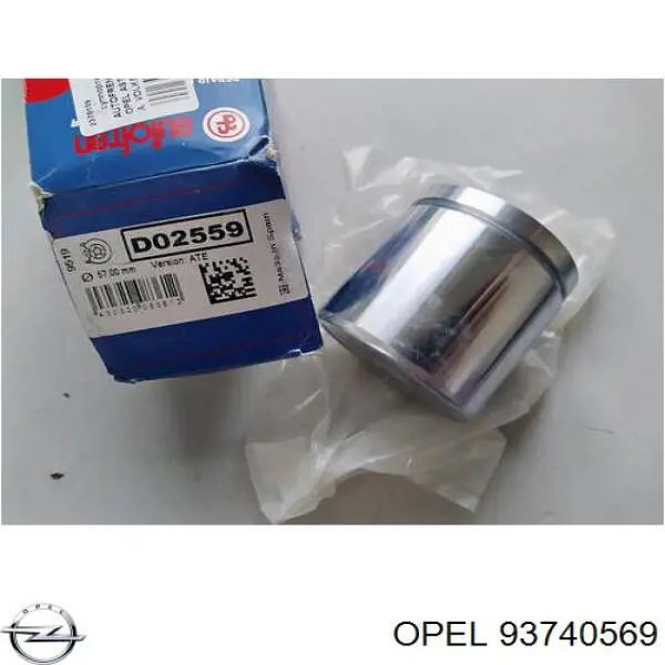 93740569 Opel Поршень тормозного суппорта заднего