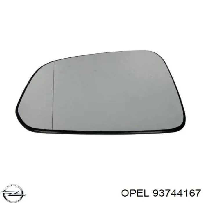 93744167 Opel зеркальный элемент зеркала заднего вида левого
