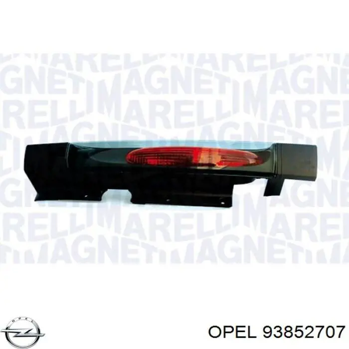 93852707 Opel lanterna traseira esquerda