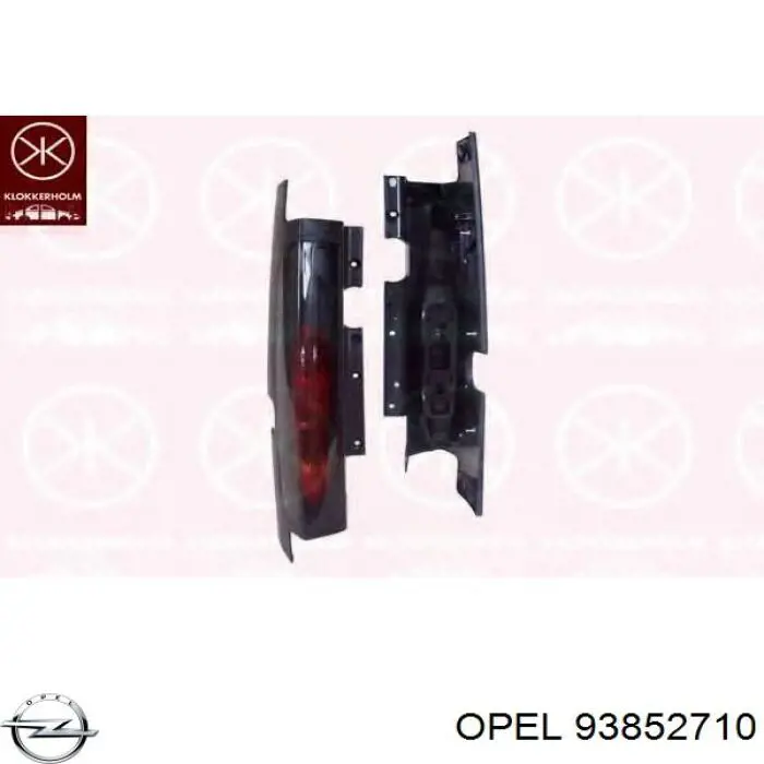 93852710 Opel lanterna traseira direita