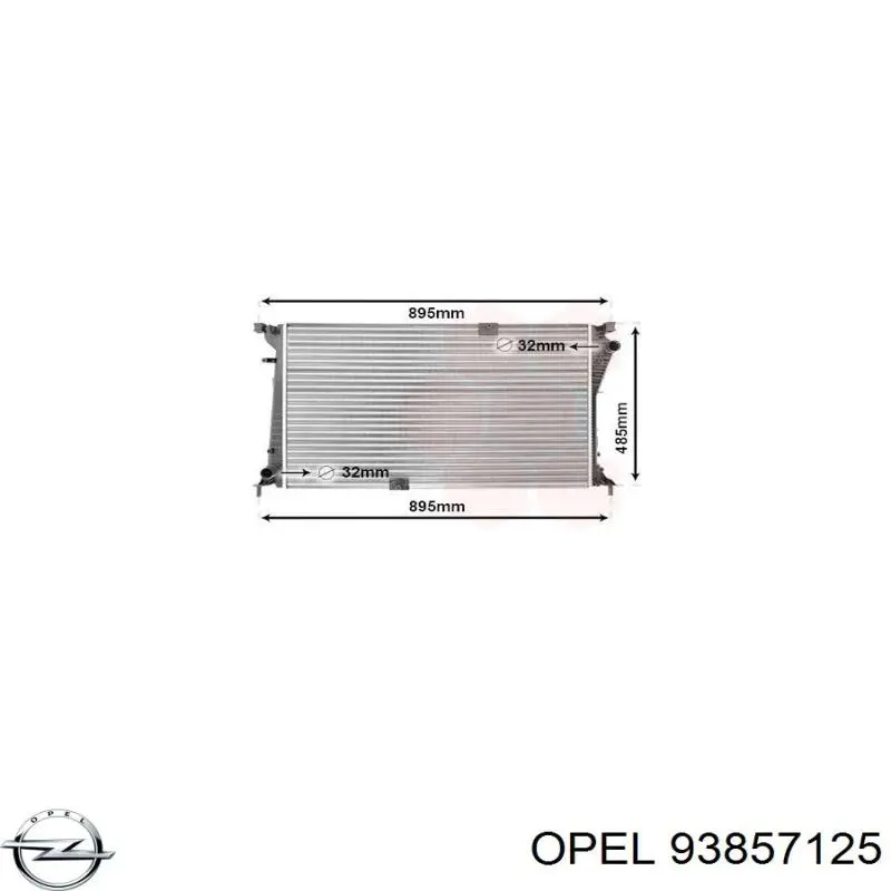 Радиатор охлаждения двигателя Opel 93857125 цена, от 127.75 USD
