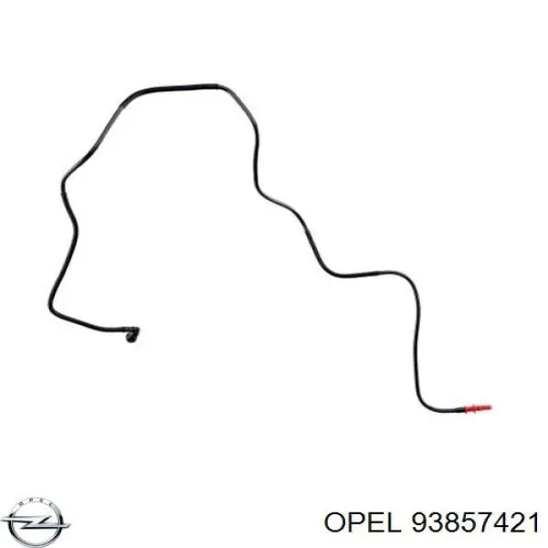 4416879 Opel tubo de combustível, inverso desde os injetores