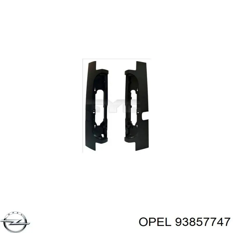 Рама заднего фонаря Opel 93857747 цена, от 33.93 USD